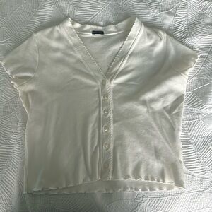 Brandy Melville White Crop Top Sz Small